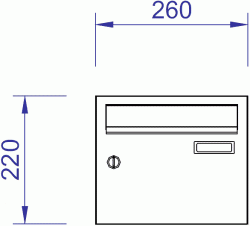 H260-2 Horizontal Letterbox