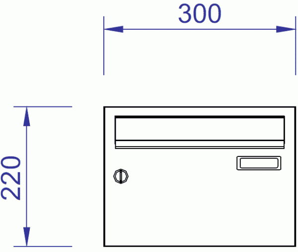 H300-2 Horizontal Letterbox