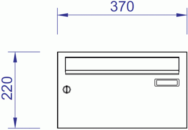 H370-2 Horizontal Letterbox