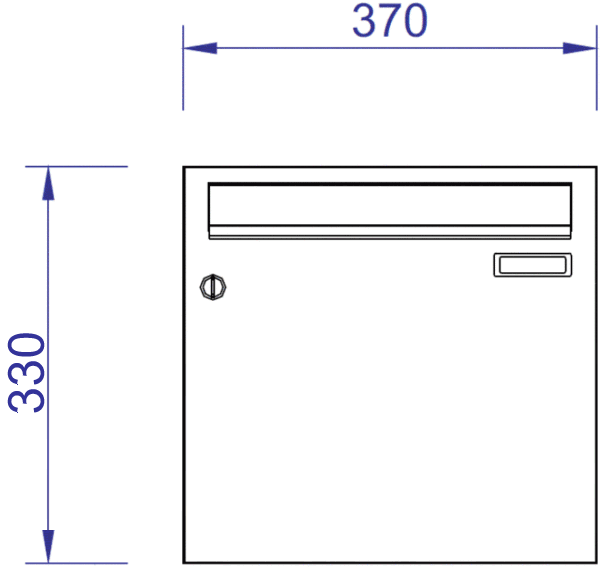 H370-3 Horizontal Mailbox