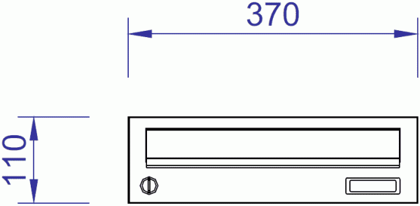 H370-1 Horizontal Postbox