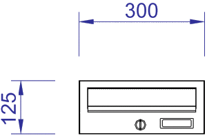 RH300-1 High Security Anti Theft Postbox