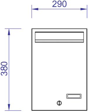 RV292 Vertical Anti Theft Mailbox